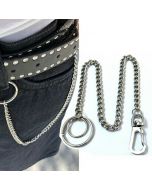 Mens and Women Silver Bicycle Trouser Pant Chain Decorative Wallet Chain - Double Ring