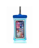 Universal 7.2 inch Waterproof Phone Pouch Glowing Bag - Blue