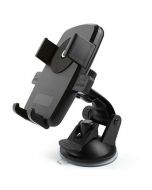 360 Degree Car Dashboard Suction Grip Phone Mount Holder Stand - Black