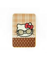 Kitty Cat Back Cover TPU Soft Case Cute Cover with Stand for iPad Mini 1/2/3 - Brown