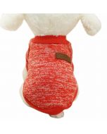 Pet Coat Dog Jacket Winter Clothes Puppy Knitted Sweater Clothing Coat Apparel Size M - Red