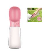 550ml Portable PET Dogs Cats Water Bottle Lightweight Feeder - Pink