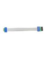 PCI Express Flex Relocate Cable PCI-E 1X to 1x Slot Riser Card Extender Extension Ribbon for Bitcoin Miner
