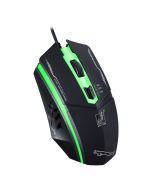 1200 DPI Wired Gaming Mouse with Auto-Changing Colors for Computer/Laptop/PC - Black