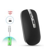 M30 2.4GHz Wireless 4-Keys Silent Adjustable DPI Ergonomics Optical Vertical Mouse - Black