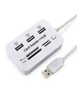 Micro USB 2.0 Hub 3 Ports Card Reader USB Splitter Hub for PC Computer Accessories