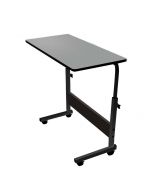 Movable Lift Notebook Desk Adjustable Laptop Table Trolley Sofa Bed Tray for Computer - Black