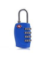 4 Digits Resetable Travel Luggage Suitcase Code Lock - Blue
