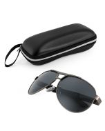 Aluminum Frame Polarized Sunglasses - Grey