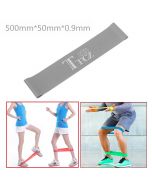 Exercise Fitness Resistance Bands Yoga Pilates Loop Training Crossfit Gym Strap 500x50x0.9mm - Gray