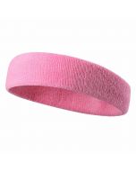 Unisex Sports Cotton Sweatband - Pink