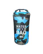 10L Camouflage PVC Waterproof Dry Bag Pouch Backpack Organizer for Outdoor Sports - Light Blue