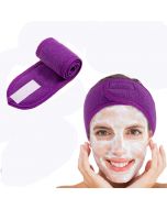 Spa Makeup Yoga Sports Headband Washing Face Hair Hood Sweat-absorbent Turban - Purple