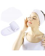 Spa Makeup Yoga Sports Headband Washing Face Hair Hood Sweat-absorbent Turban - White