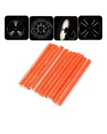 12 pcs Bike Wheel Spoke Reflector Warning Strip for BMX MTB Kids Road Mountain Bike - Orange