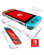 5 in 1 Nintendo Switch Transparent Clear Shockproof Protective Hard Case Cover