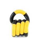 Tangle Fiddle Fidget Toy Anti-Stress ADHD Autism EDC Sensory Fingertoy Gift for Adult - Black + Yellow