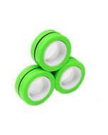 Magnetic Bracelet Ring Unzip Magical Ring Props Tools Decompression products Anti-Stress - Green