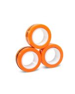 Magnetic Bracelet Ring Unzip Magical Ring Props Tools Decompression Product Anti-Stress - Orange