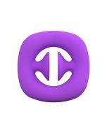 Squeeze Snap Hand Grip Suction Fidget Product Sensory Stress Anxiety Relief ADHD - Purple