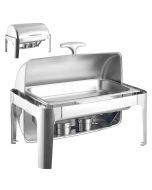 Banquet Chafing Dish With Rolling Top Single Compartment 63 x 44cm