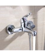 Luxury Bathroom Sink Bath Mix Tap Shower Mixer Taps with Hose and Shower Head