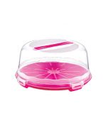 Dessert Pastry Cake Carrier with Clear Cover and Handle Clear Plastic Cake Containers 30cm