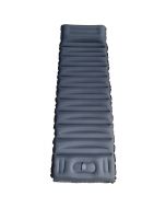 High Qaulity Thicken Inflating Camping Sleeping Mat with Pillow Ultralight Camping Mattress for Camping - Grey