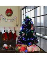 3ft Fibre Optic Christmas Tree with Snowflake Decoration
