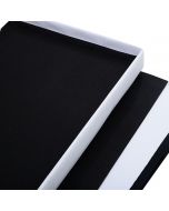 Large Folding Faux Leather Ottoman