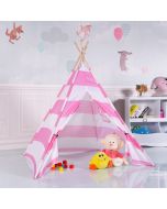 Indian Play Tent Wooden Bar Children Playhouse Canvas