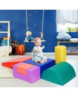 6-Piece Children Climb and Crawl Foam Play Set (Red)