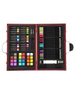 80Pcs Deluxe Art Creativity Set Children Painting Wooden Case