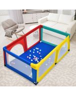 Baby Playpen Activity Centre 50 Balls Breathable Mesh Zipper Door