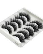 5 Pair Mink False Eyelashes Wispy Cross Long Thick Soft Fake Eye Lashes - 3D-52