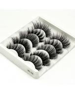 5 Pair Mink False Eyelashes Wispy Cross Long Thick Soft Fake Eye Lashes - 3D-55