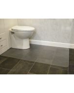 Hometex Biosafe  Anti-Microbial Toilet Floor Mat  Rectangular with Cut Out  120 x 60cm