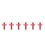England World Cup Bunting Football St George 30 Flags 12M Bunting Banner Flags - Triangle