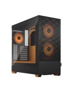 Fractal Design Pop Air RGB Orange Core TG Gaming Case w/ Clear Glass Window
