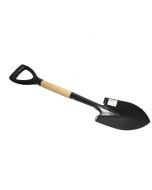Black Medium Sized Garden Shovel Round Pointed