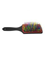 Tangle Free Multicoloured Hair Brush Frizzly Hair Brush Smoothing Massaging Detangling - Random Colour