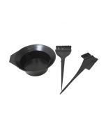 Hair Dye Set 3 Pcs Black Hair Colouring Tools Kit Brush fpr Hairdressing and Highlighting DIY