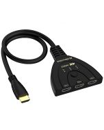 4K 3 Port HDMI Switch Splitter 3-To-1 Bi-Directional Cable