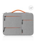 13 inch 360 Degree Protective Laptop Polyester Bag Compatible with 13 Inch Laptop - Grey