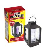 2 in 1 Solar Power Flying Insect Killer Zapper and Led Lamp for Caravan Camping Garden