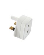 2 Pin To 3 Pin 1A Fused Adaptor Plug for Shaver Toothbrush Adapter Plug Electric Epilators Converter