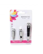 3 Pack Manicure Nail Cutter Set Toenail Clippers Finger Nail Care Tools