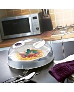 BPA-Free Plastic Microwave Cover for Food Dishwasher Safe Food Domes Microwave Plate Covers - 24cm