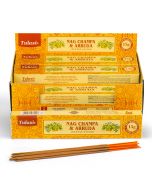 Nag Champa Tulasi Arruda Incense, 15 Sticks x 12 Packs