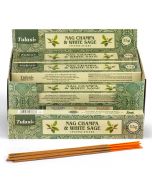 Nag Champa Tulasi Incense Sticks  White Sage, x 12 Packs